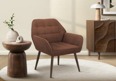 ACCENT CHAIR - 33"H / RUST FABRIC