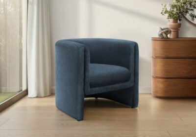 ACCENT CHAIR - 29"H / BLUE FABRIC