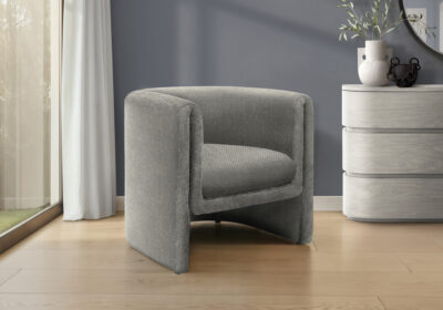 ACCENT CHAIR - 29"H / GREY FABRIC