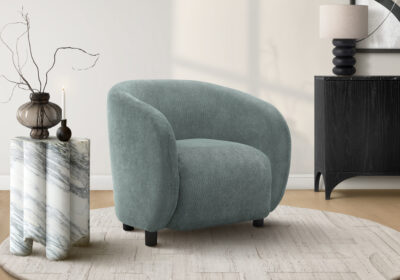 ACCENT CHAIR - 30"H / GREEN FABRIC