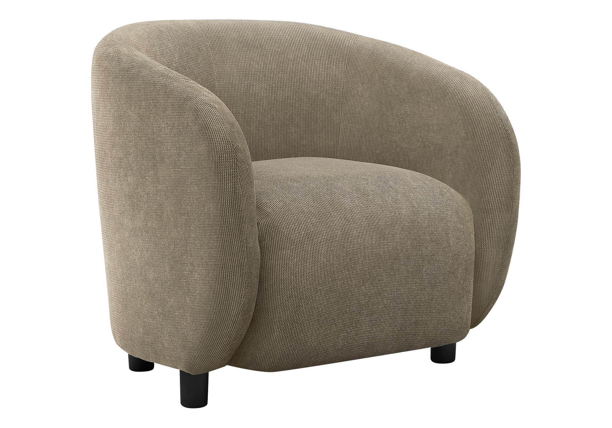 ACCENT CHAIR - 30"H / LIGHT BROWN FABRIC - Image 2