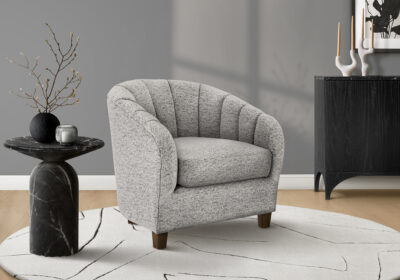 ACCENT CHAIR - 31"H / SILVER FABRIC