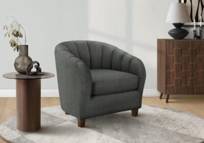 ACCENT CHAIR - 31"H / GREY FABRIC