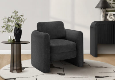 ACCENT CHAIR - 32"H / BLACK FABRIC