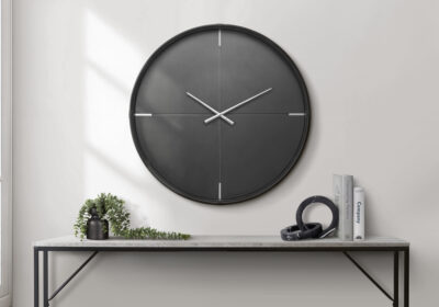 CLOCKS - 30"DIA / WALL CLOCK / BLACK