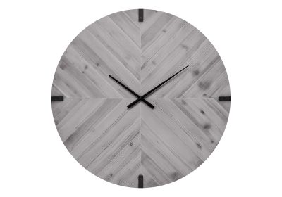 CLOCKS - 30"DIA / WALL CLOCK / GREY WITH LED LIGHT
