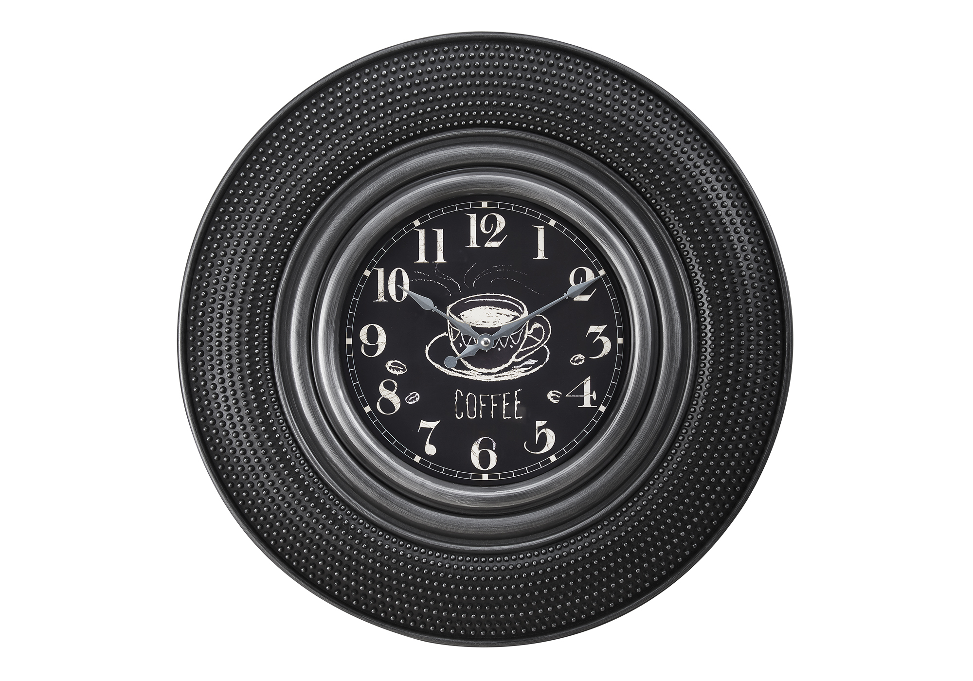 CLOCKS - 20"DIA / WALL CLOCK / CHARCOAL GREY - Image 2