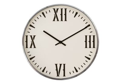 CLOCKS - 20"DIA / WALL CLOCK / WHITE