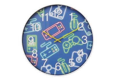 CLOCKS - 18"DIA / WALL CLOCK / MULTI-COLOR FOR KIDS