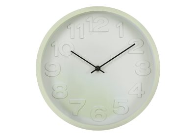 CLOCKS - 12"DIA / WALL CLOCK / GREEN FINISH