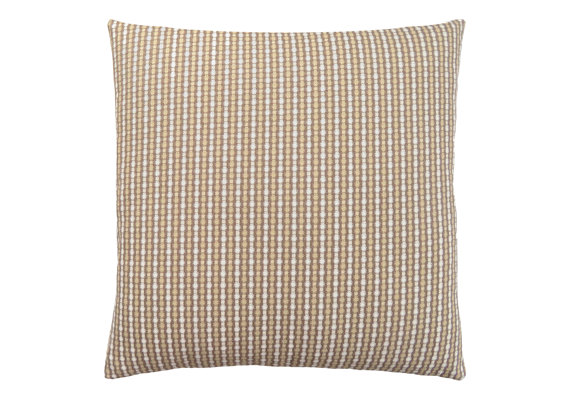 PILLOW - 18"X 18" / LIGHT / DARK TAUPE ABSTRACT DOT / 1PC - Image 3