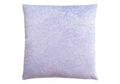 PILLOW - 18"X 18" / LIGHT PURPLE FEATHERED VELVET / 1PC