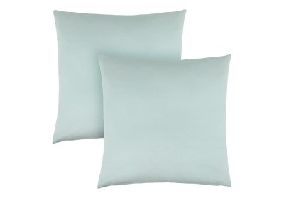 PILLOW - 18"X 18" / MINT SATIN / 2PCS