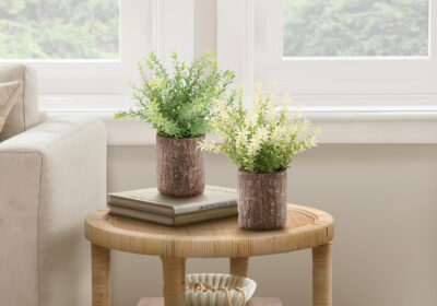 ARTIFICIAL PLANT - 2PCS / 12"H MULBERRY GRASS / 4" POT