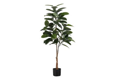ARTIFICIAL PLANT - 52"H / INDOOR RUBBER TREE IN A 5" POT