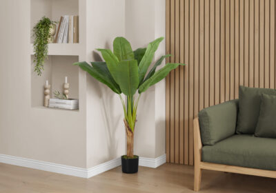 ARTIFICIAL PLANT - 43"H / INDOOR BANANA TREE IN A 5" POT