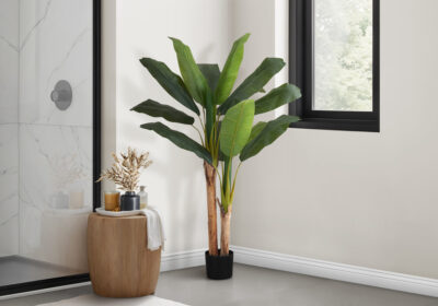 ARTIFICIAL PLANT - 55"H / INDOOR BANANA TREE IN A 6" POT