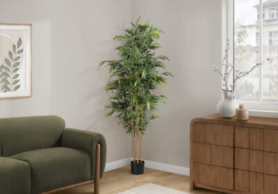 ARTIFICIAL PLANT - 83"H / INDOOR BAMBOO TREE IN A 8" POT