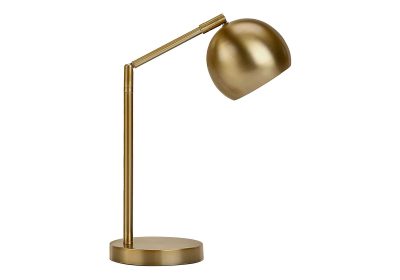 LIGHTING - 19"H TABLE LAMP GOLD METAL / GOLD SHADE