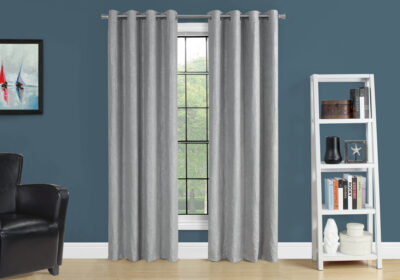 CURTAIN PANEL - 2PCS / 52"W X 95"H SILVER ROOM DARKENING