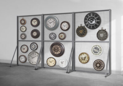 DISPLAY RACK - 96"H X 60"W PANEL ONLY / SILVER / WALL DECOR